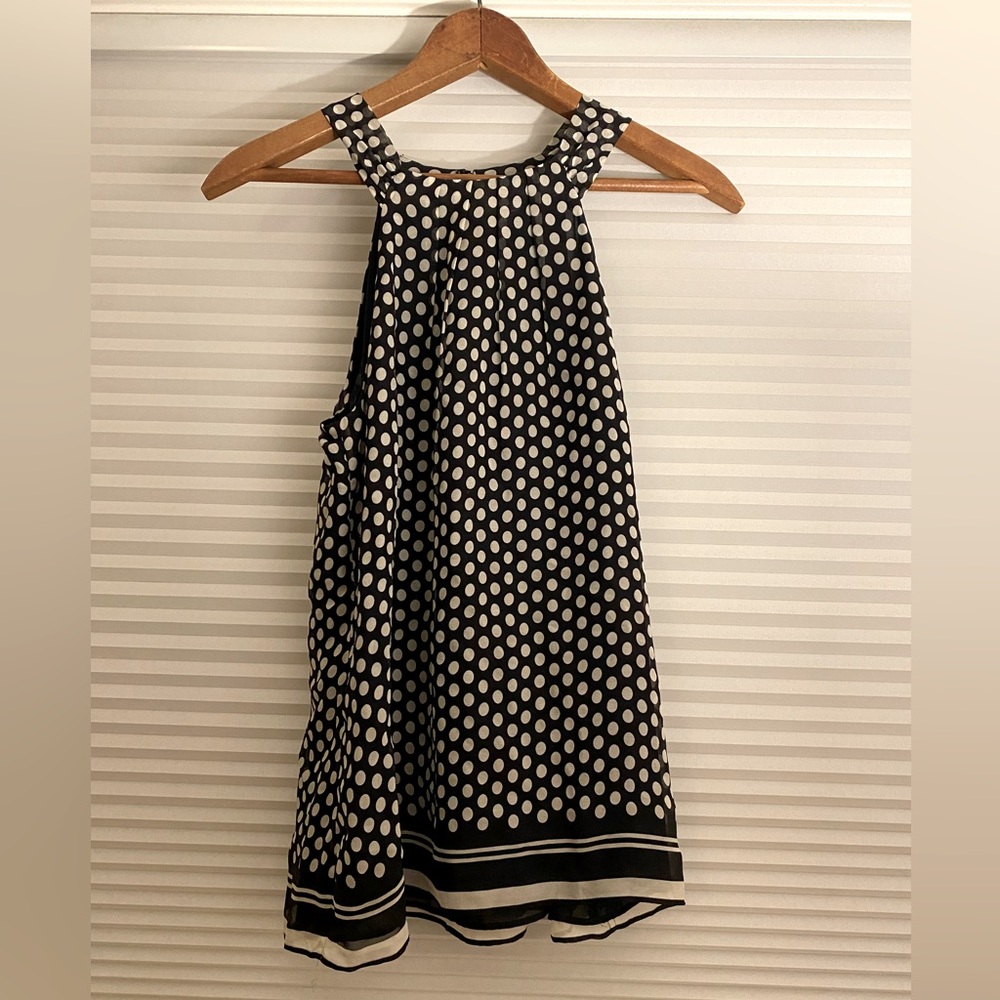 Ann Taylor silk polka dot top - Small